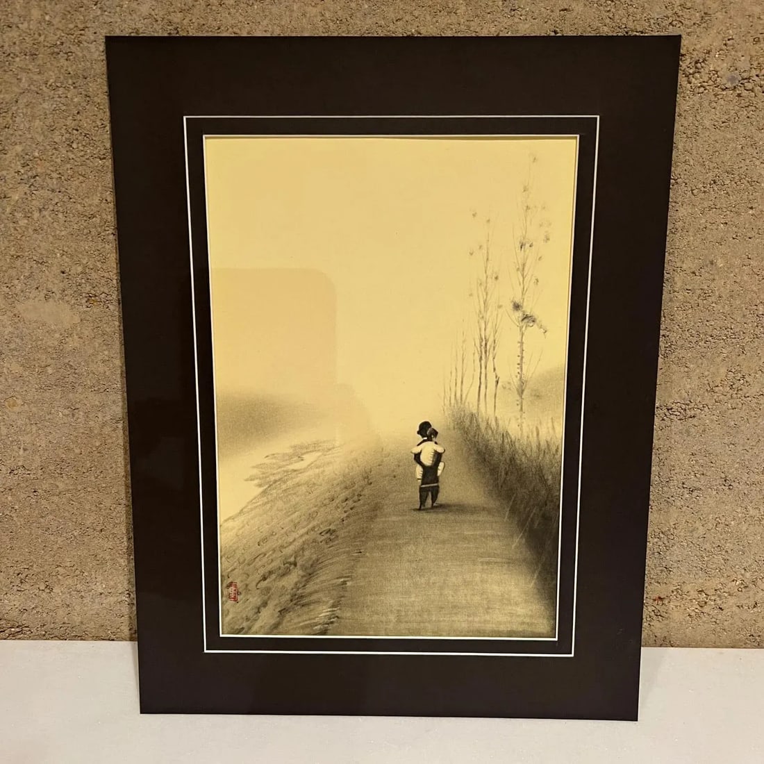 1960s Fine Chinese Art Child Being Carried - 13