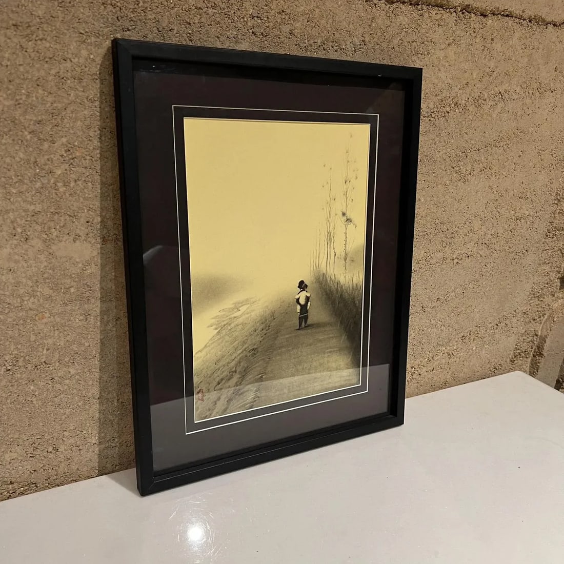 1960s Fine Chinese Art Child Being Carried - 4
