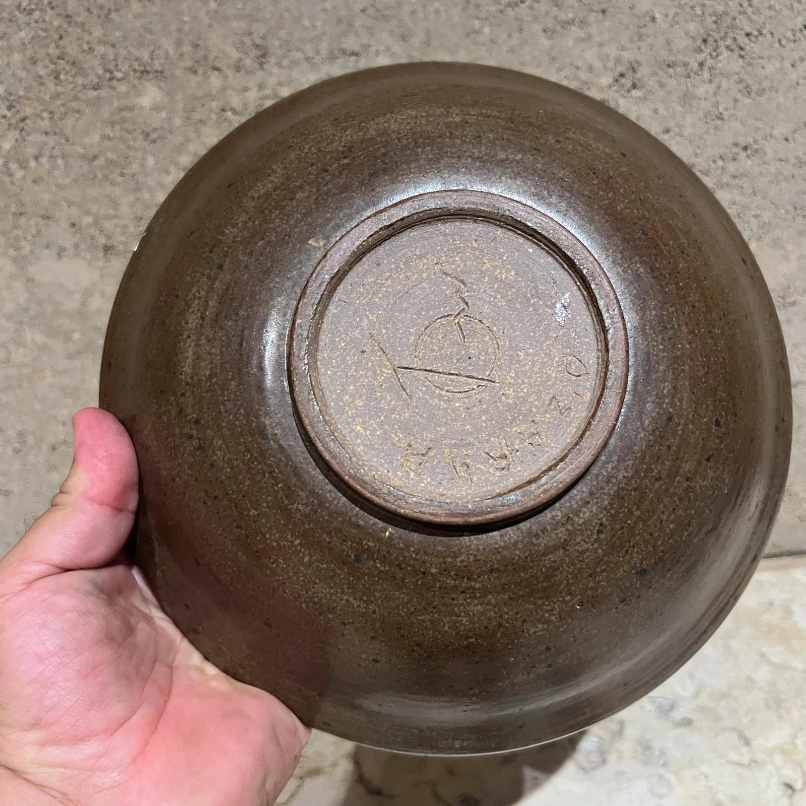 1960s Hand Thrown Ozarka Pottery Bowl St Joe Arkansas - 6