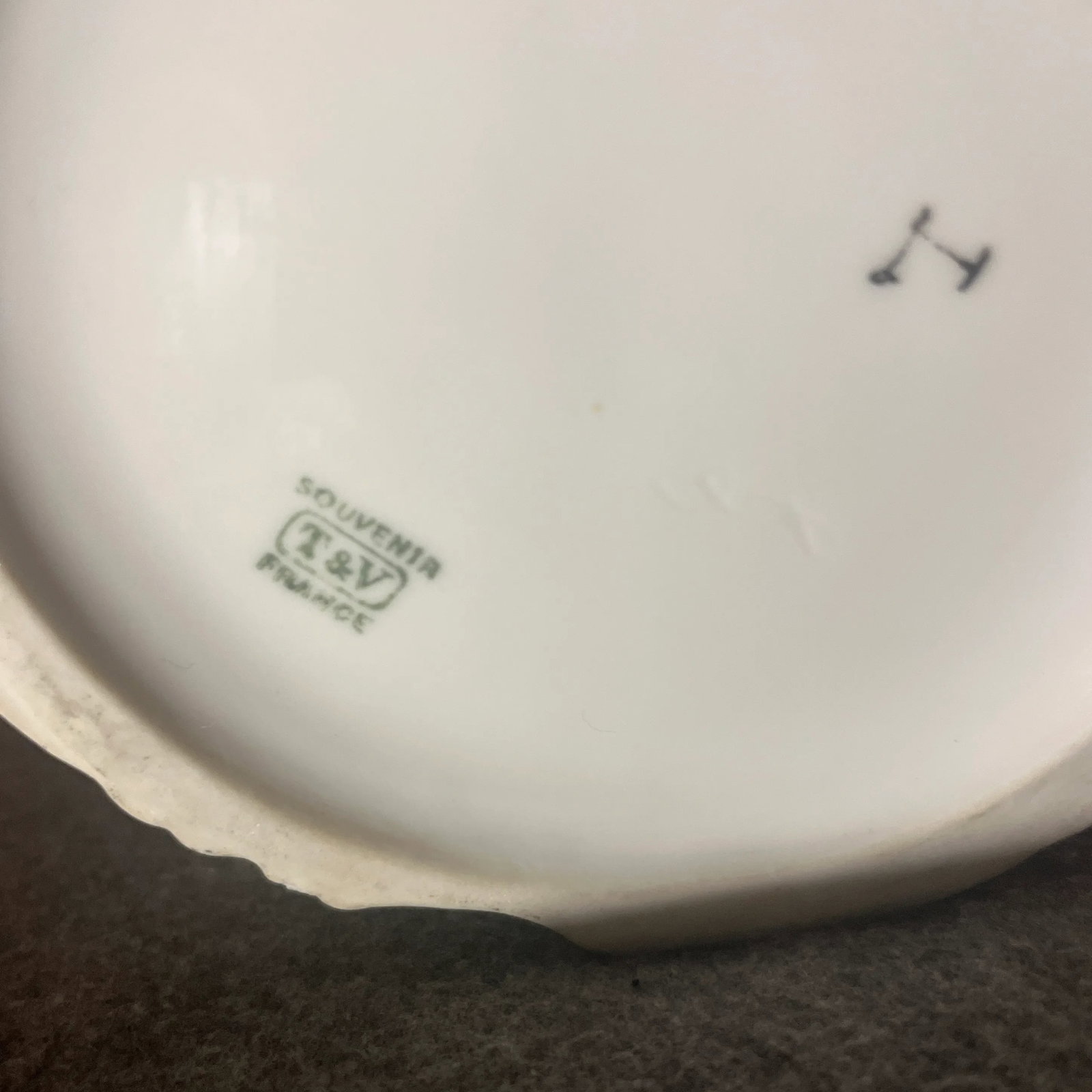 Antique T&v Limoges France Hand Painted Biscuit Jar - 8