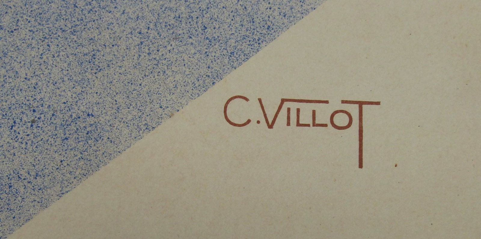 C. Villot "Au Grand Pasteur" French Art Deco Lithograph on Canvas Circa 1935 - 8