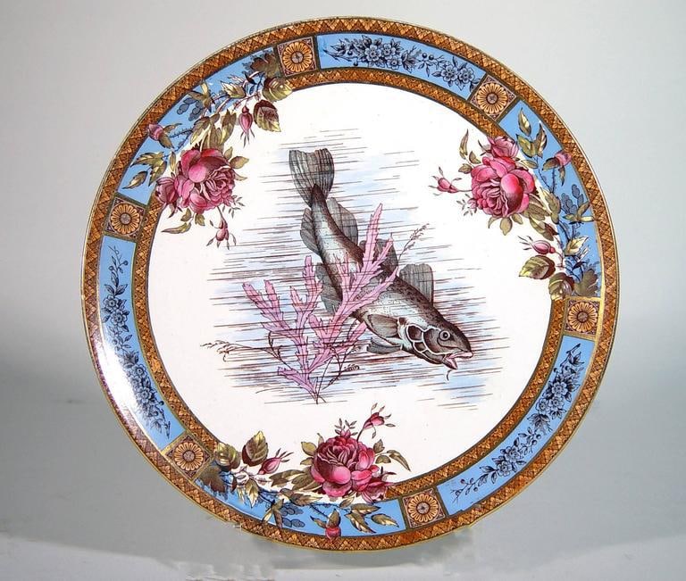 Garfield Pottery Earthenware Plates by Wood & Hulme - Set of Six - 3