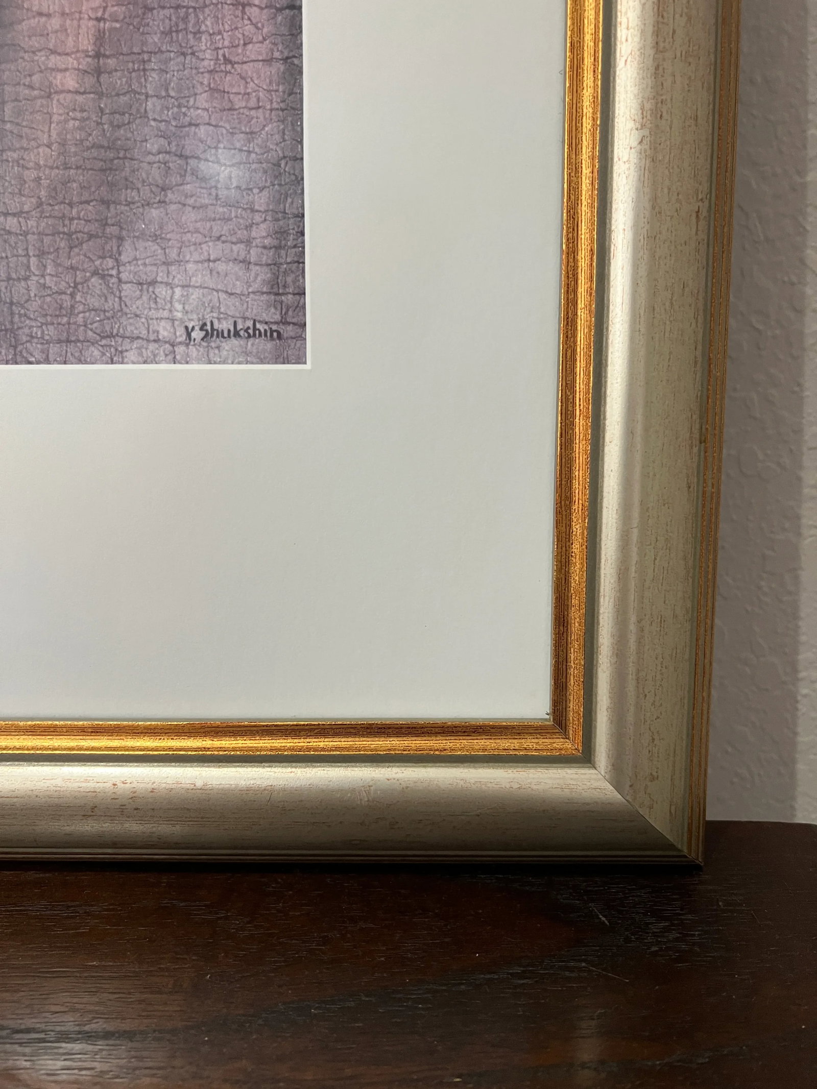 1980s Nude Woman Silhouette Original Painting, Matted and Framed - Set of 2 - 2