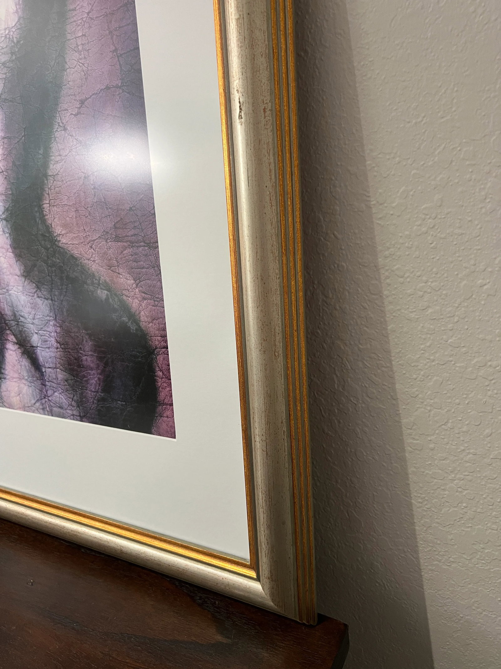 1980s Nude Woman Silhouette Original Painting, Matted and Framed - Set of 2 - 7