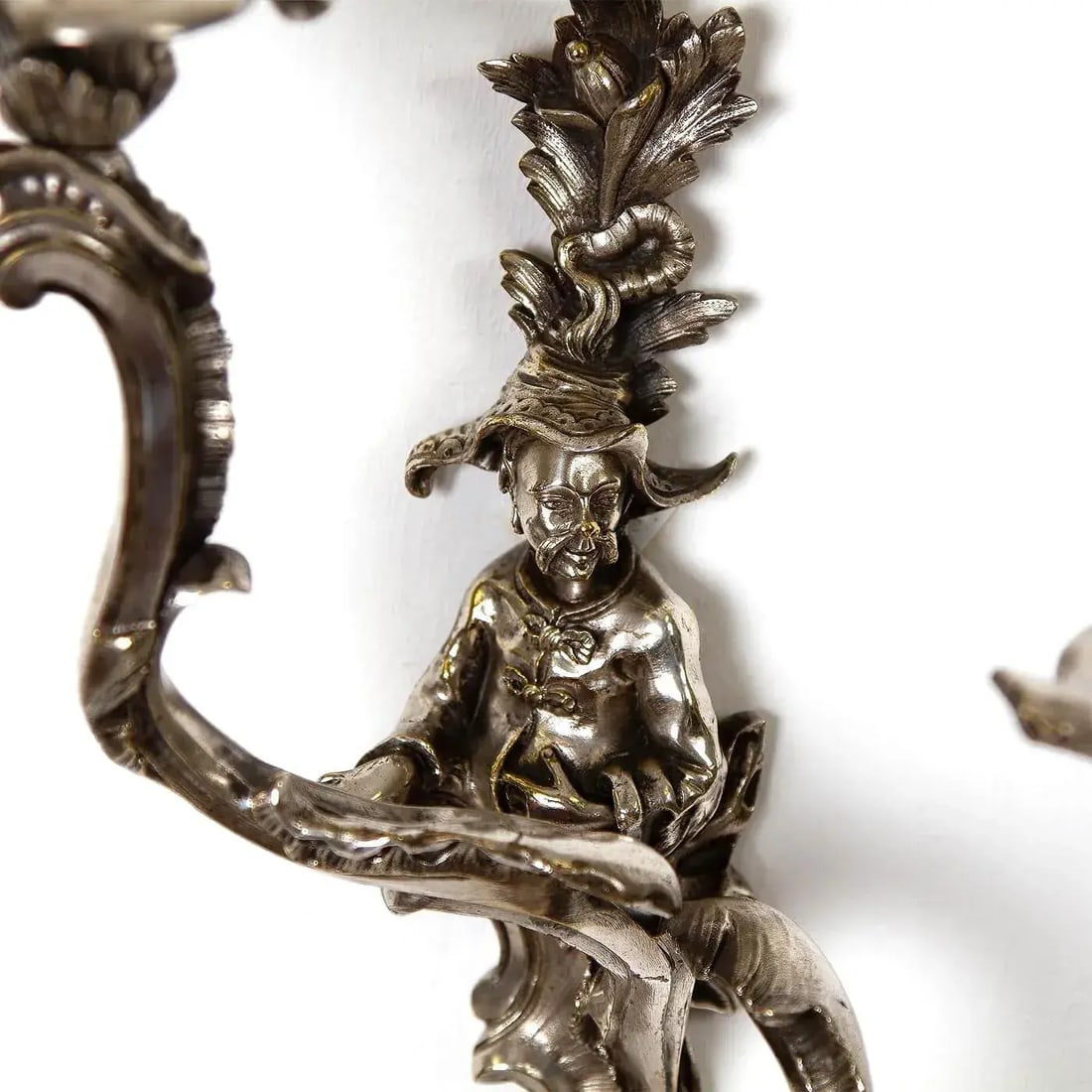 Late 19th Century French Bronze Sconces - a Pair - 3