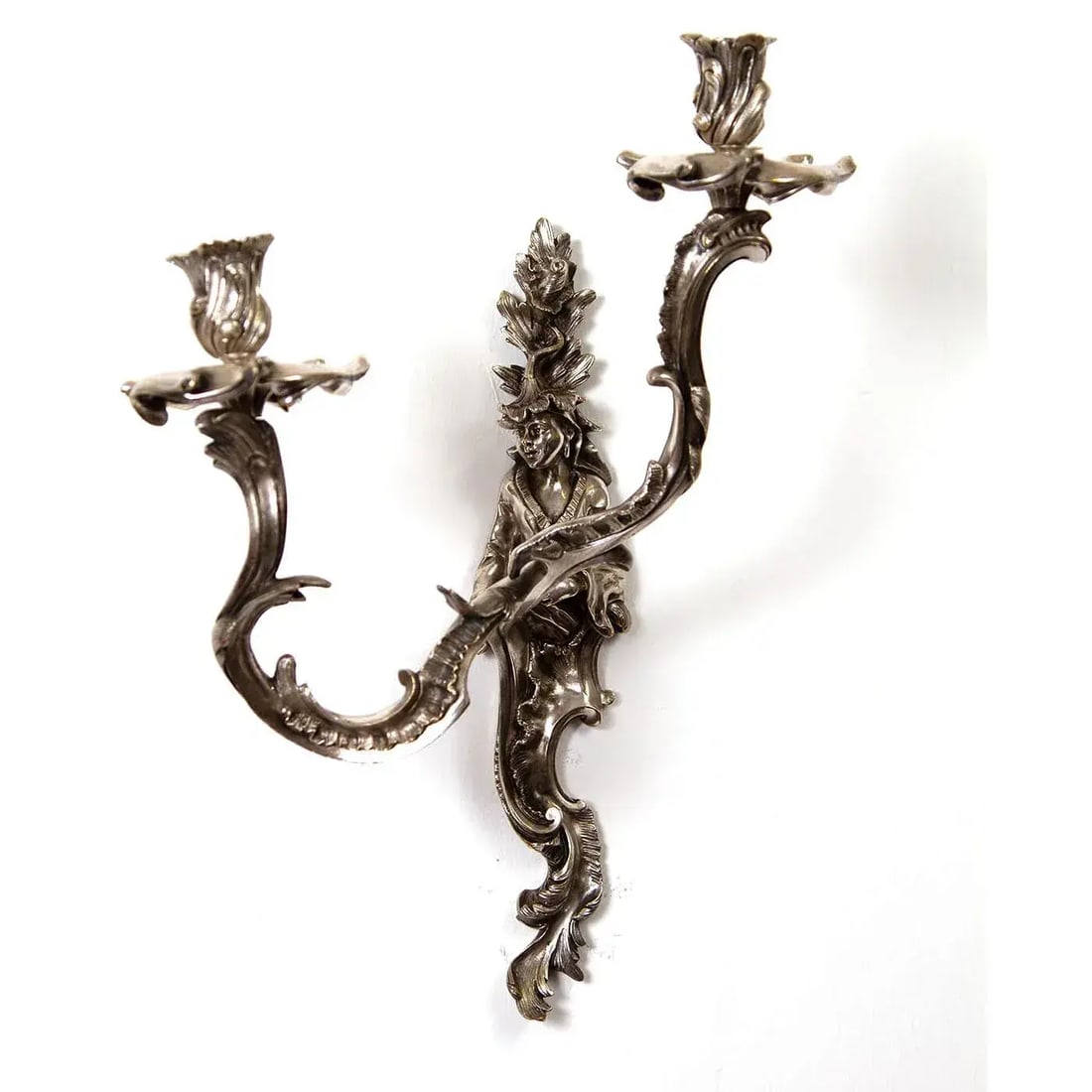 Late 19th Century French Bronze Sconces - a Pair - 6