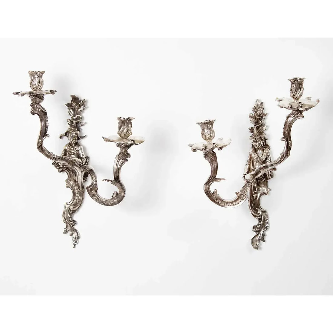 Late 19th Century French Bronze Sconces - a Pair - 8