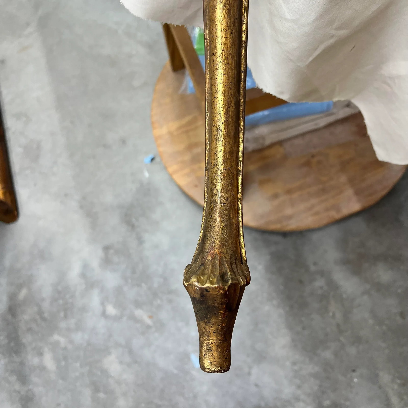Rare Large Mid Century French Style Gilt Wall Console Table Made in Italy - 12
