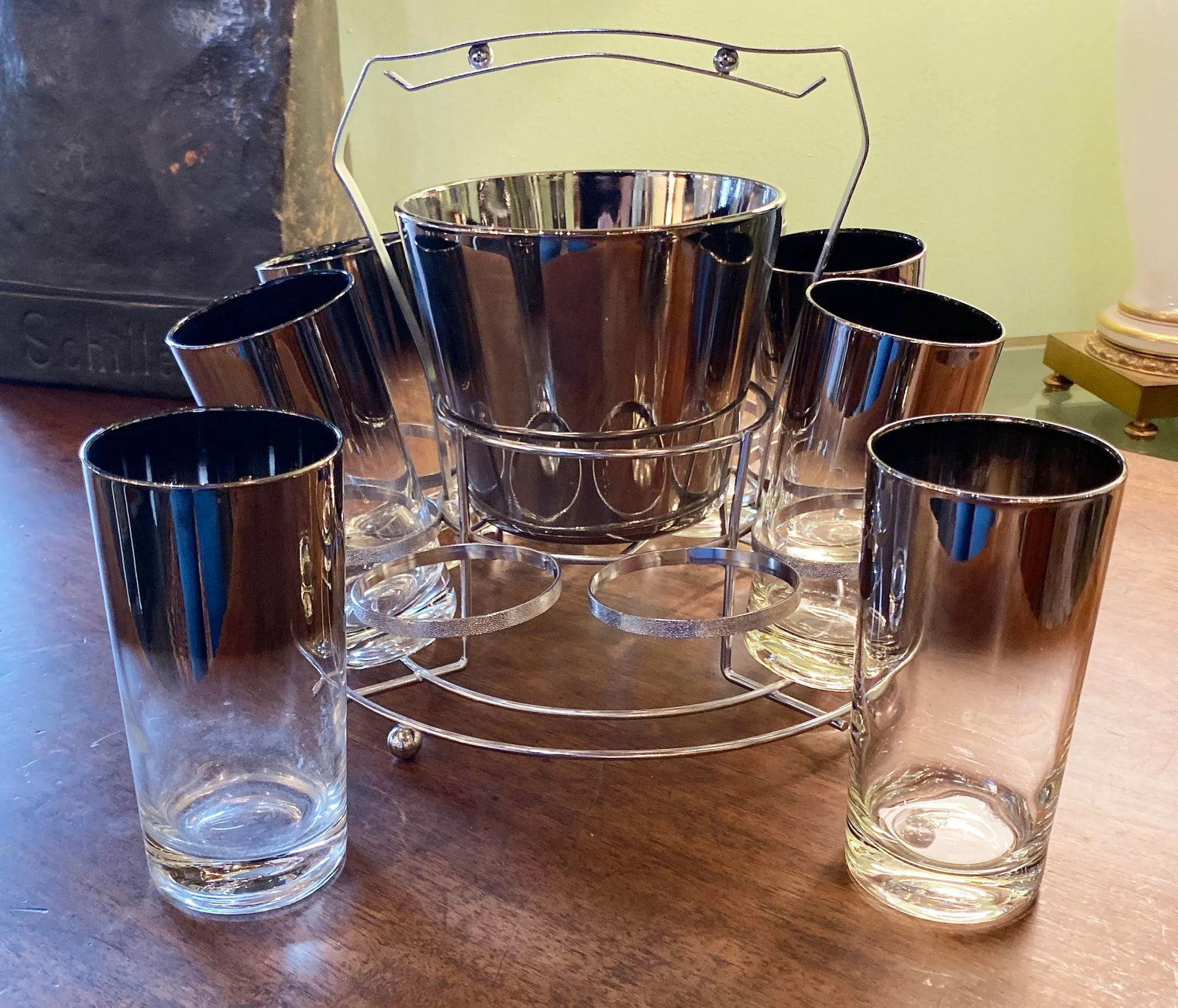 Mid 20th Century Dorothy Thorpe Glassware Set - Set of 10 - 9