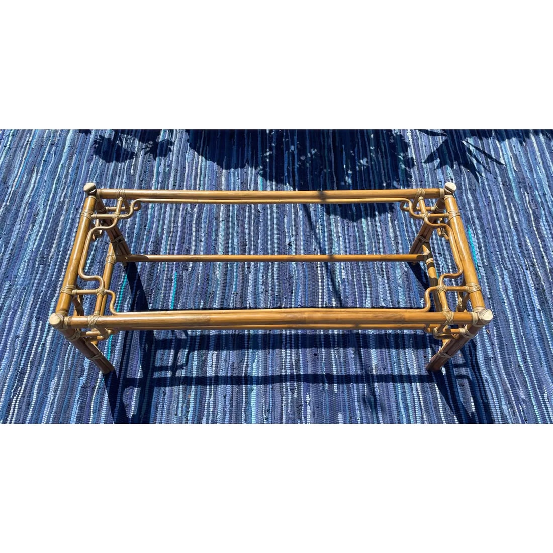 McGuire Vintage Rattan "Marview" Coffee Table - 6