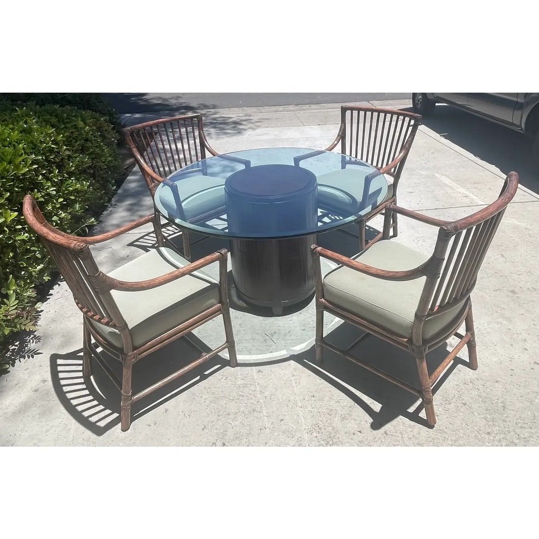 McGuire Bamboo Dining Table, Faubourg Collection - 10