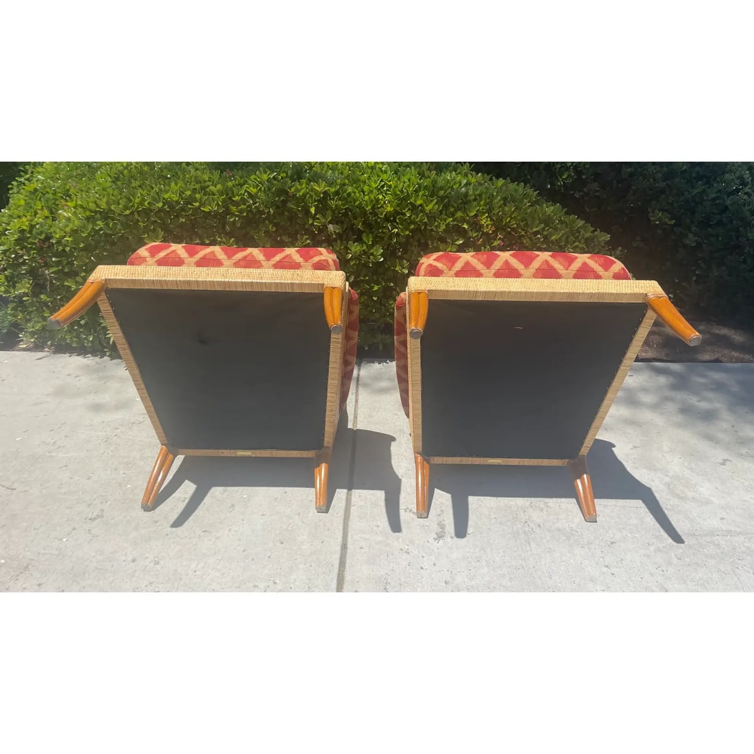 McGuire Rattan Lounge Chairs, Umbria Collection a Pair by Orlando Diaz-Azcuy - 6