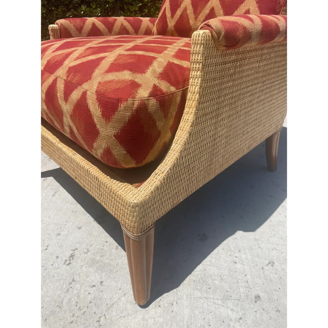 McGuire Rattan Lounge Chairs, Umbria Collection a Pair by Orlando Diaz-Azcuy - 8