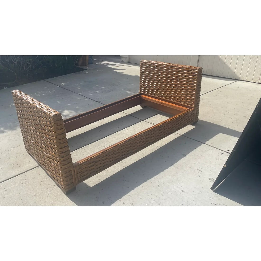 Restoration Hardware Woven Rattan Twin Daybed, Inspired by Ralph Lauren - 4