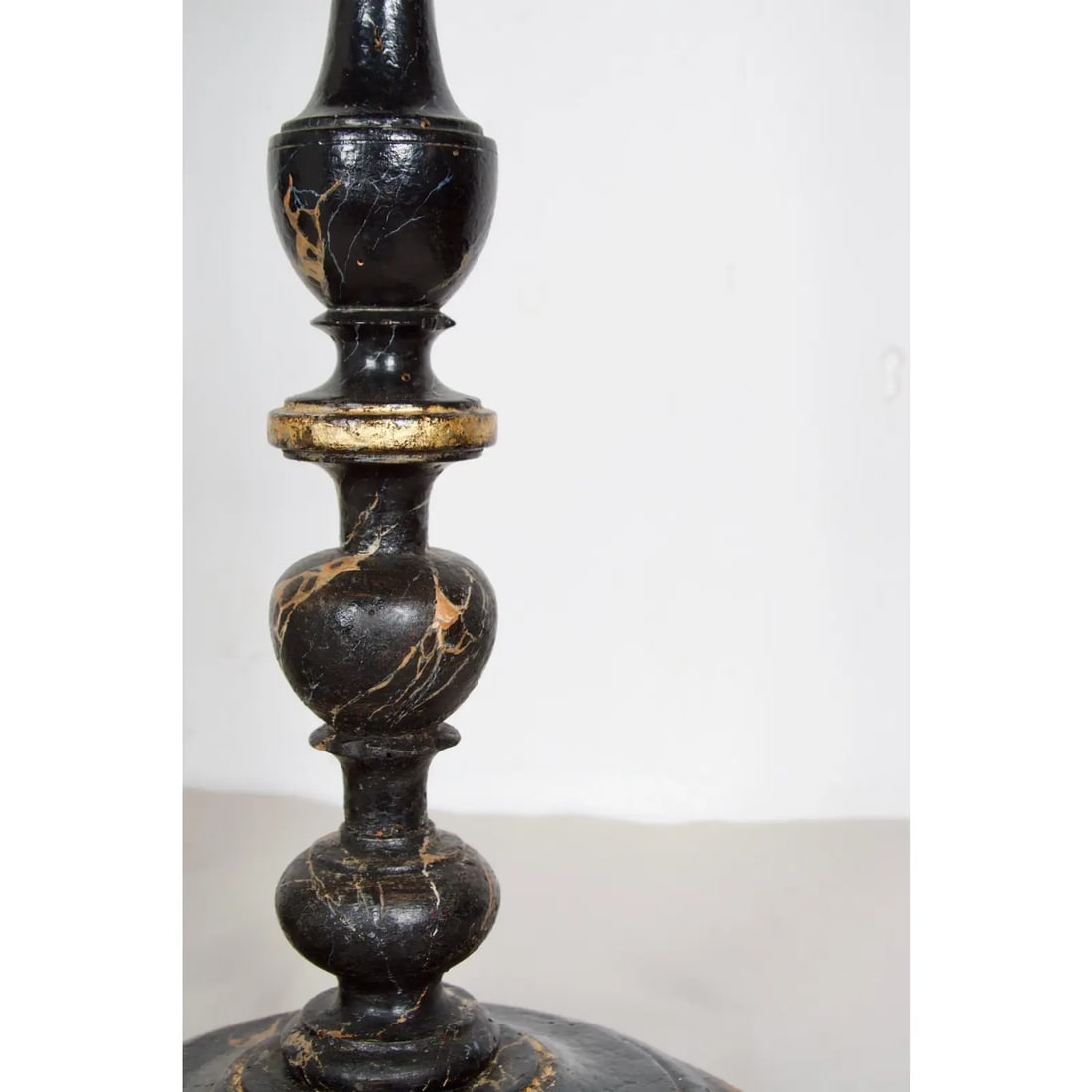 Mid 19th Century Italian Baroque Style Faux Marble Candle Torcheres - a Pair - 12