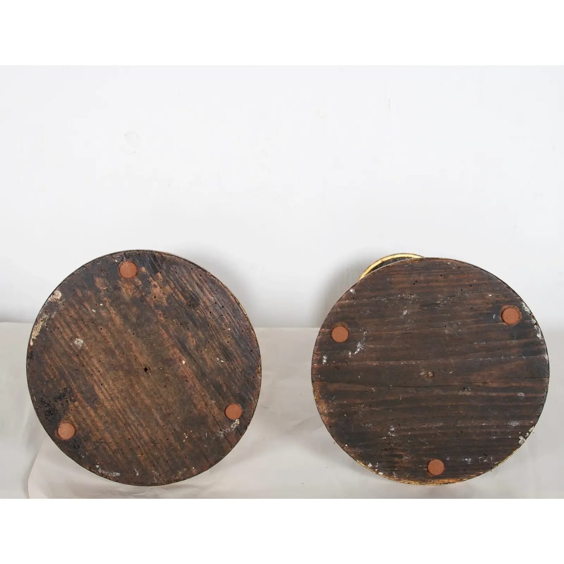 Mid 19th Century Italian Baroque Style Faux Marble Candle Torcheres - a Pair - 6