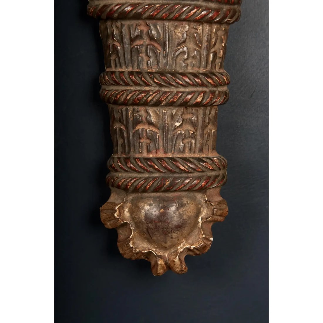 19th Century English Regency Carved Giltwood Sconces or Wall Appliques - A Pair - 10