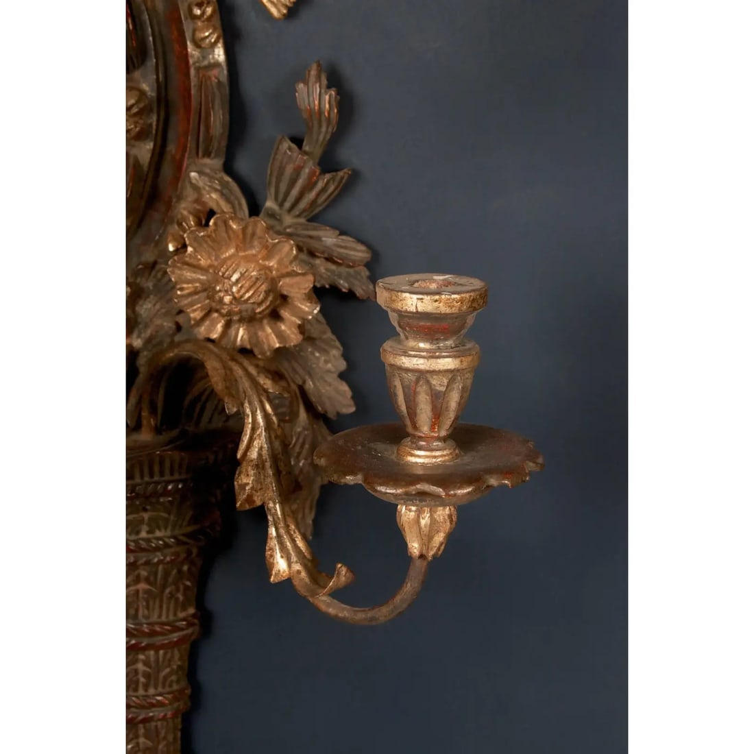 19th Century English Regency Carved Giltwood Sconces or Wall Appliques - A Pair - 11