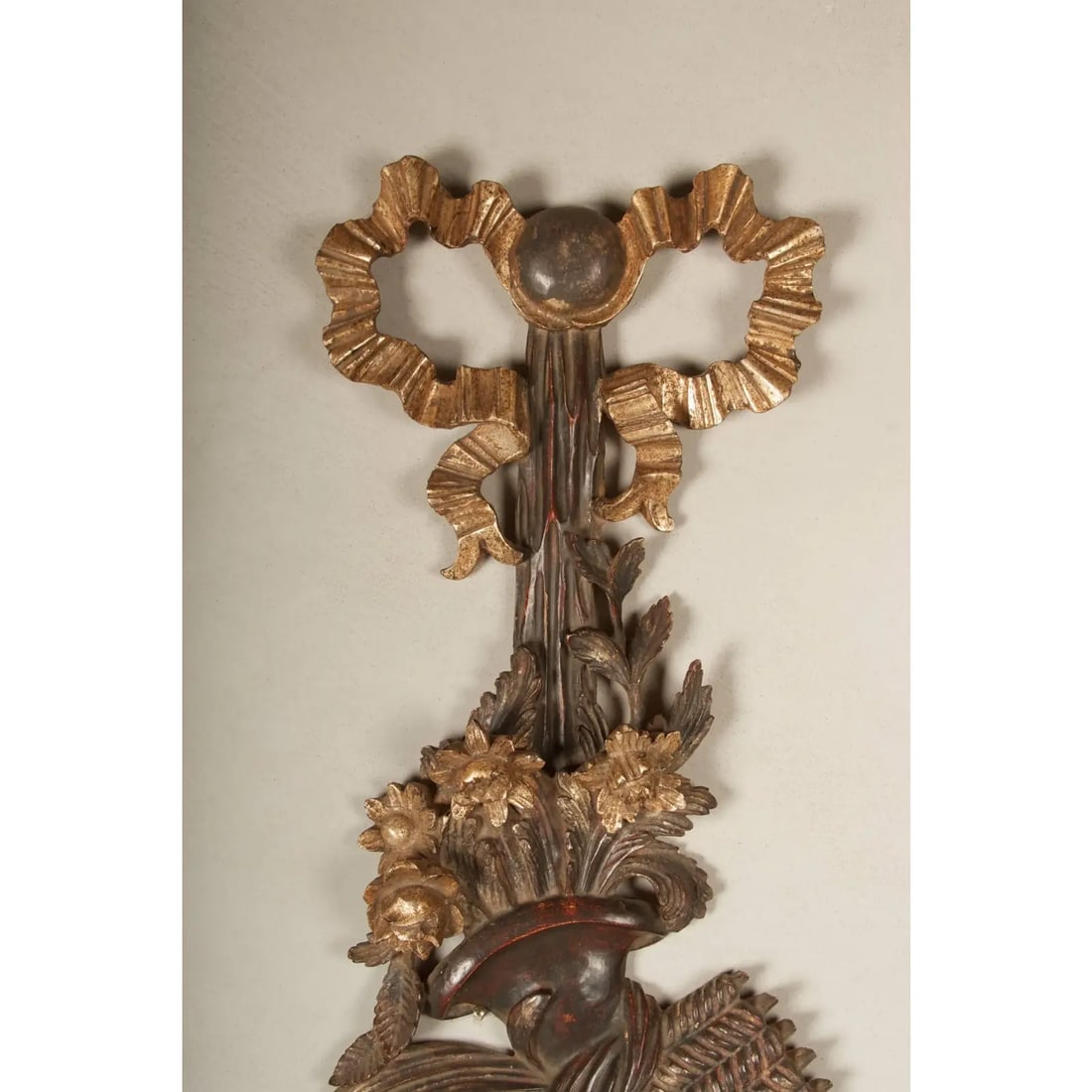 19th Century English Regency Carved Giltwood Sconces or Wall Appliques - A Pair - 7