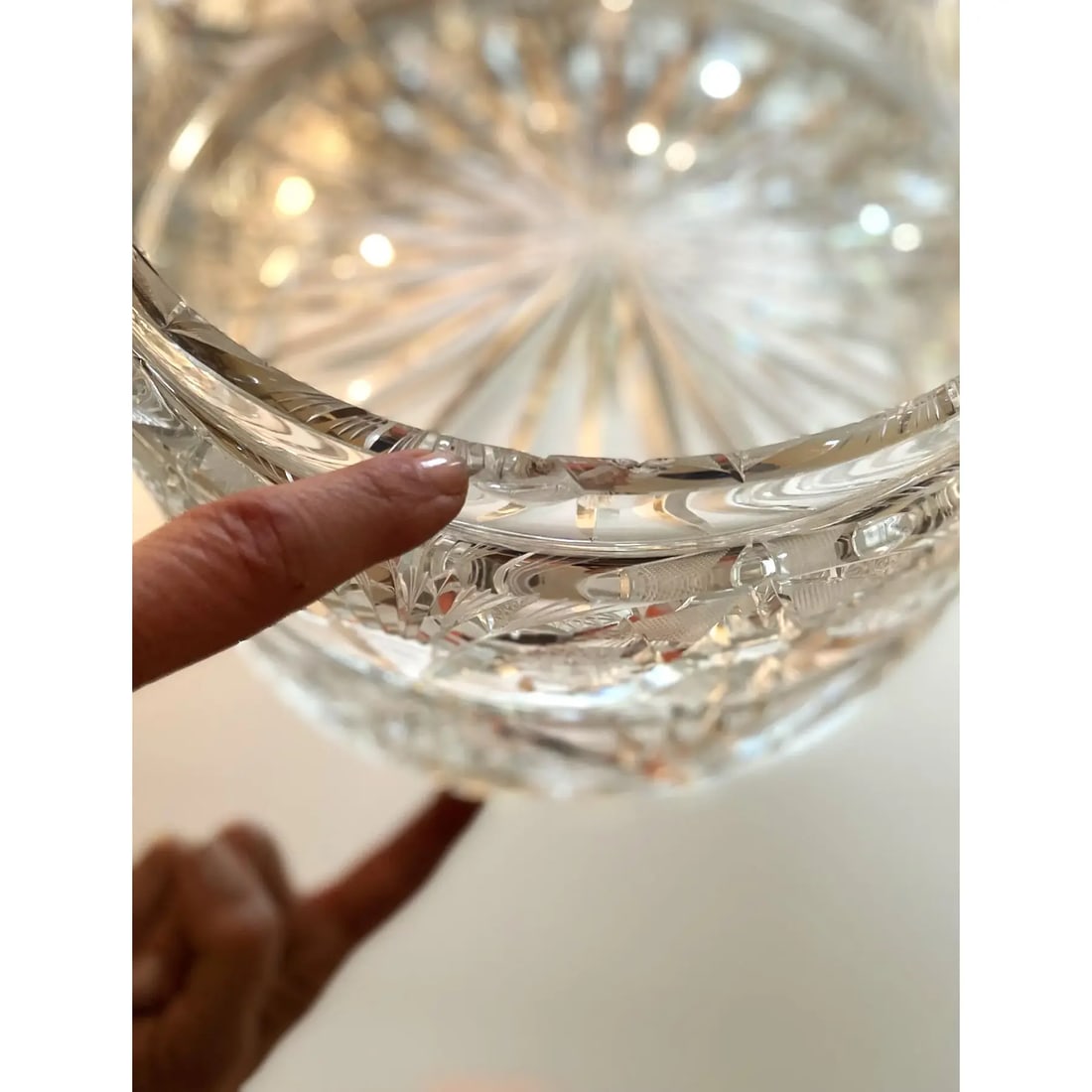 1950s Mid-Century Waterford Large Leaded Crystal Decorative Centerpiece Container With Lid - 7