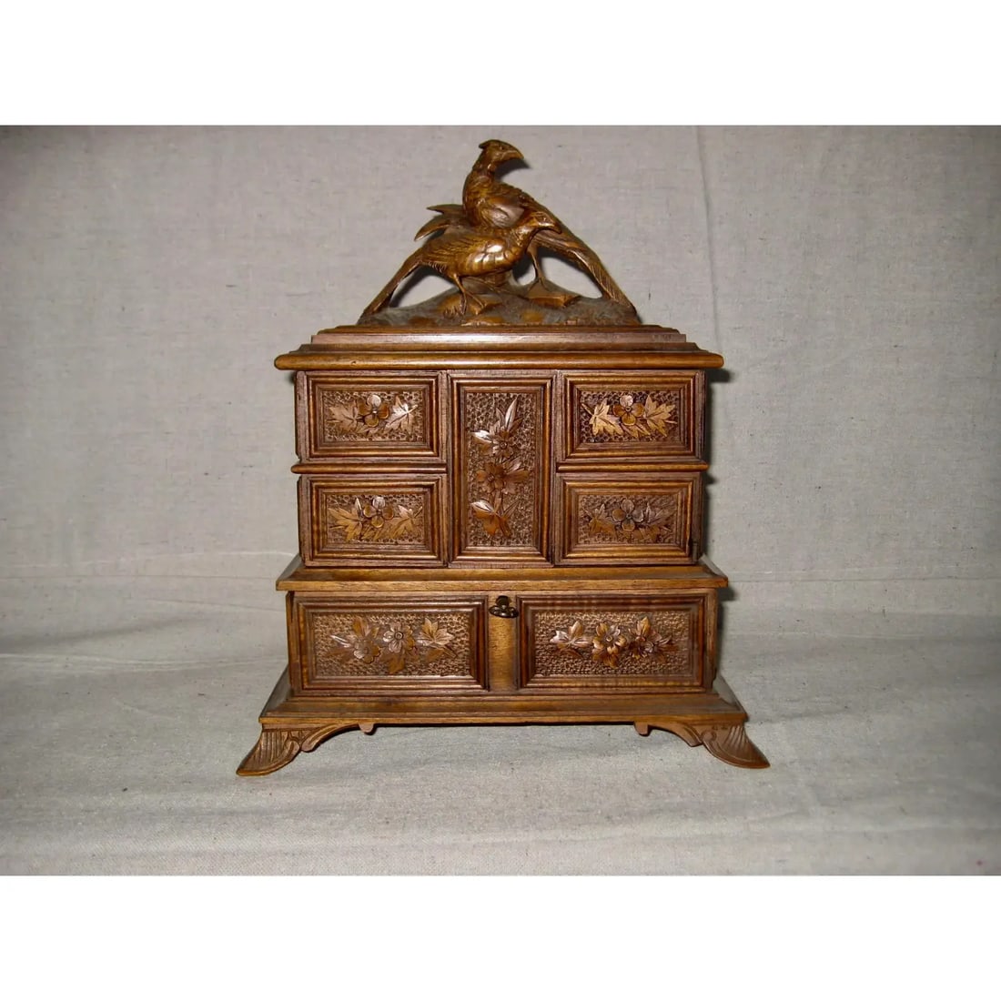 19 Century Black Forest Jewelry Box - 12