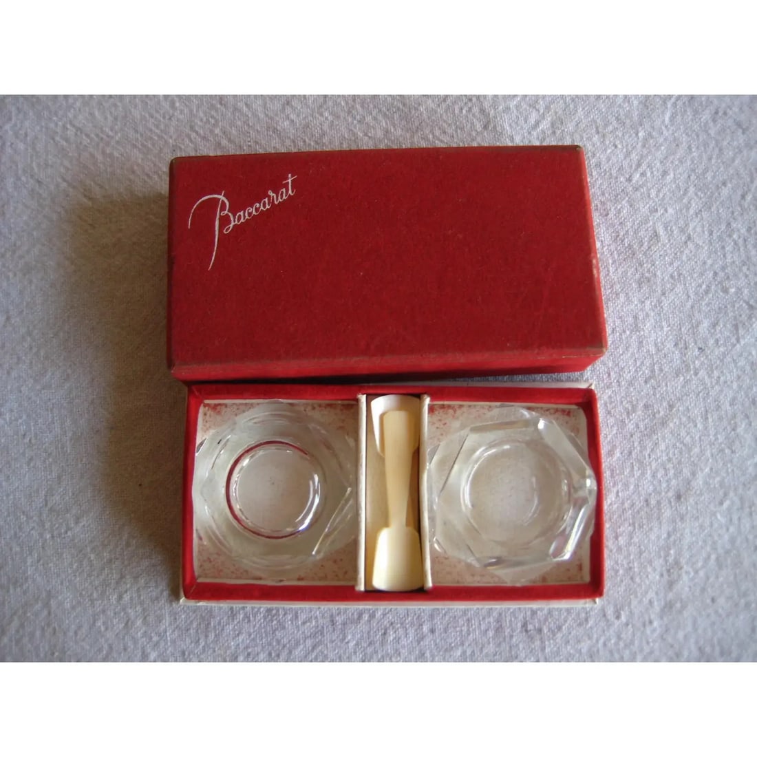 1960s Baccarat Mid-Century Modern Crystal Salt and Pepper - 2