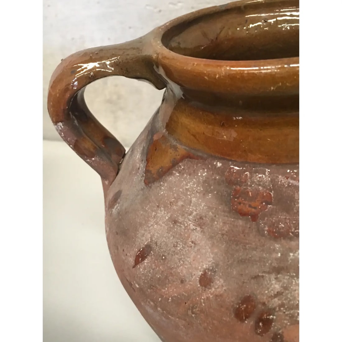 19th Century Spanish Stoneware Terracotta Jug or Pot With Handle - 7