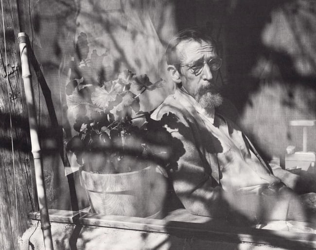 ANSEL ADAMS - Maynard Dixon, Tucson, AZ, c. 1945: Title: ANSEL ADAMS - Maynard Dixon, Tucson, AZ, c. 1945Description:Artist: ANSEL ADAMSPrint Title: Maynard Dixon, Tucson, AZ, c. 1945Medium: Double Impression PhotolithographPrinted 1979 in the USImag