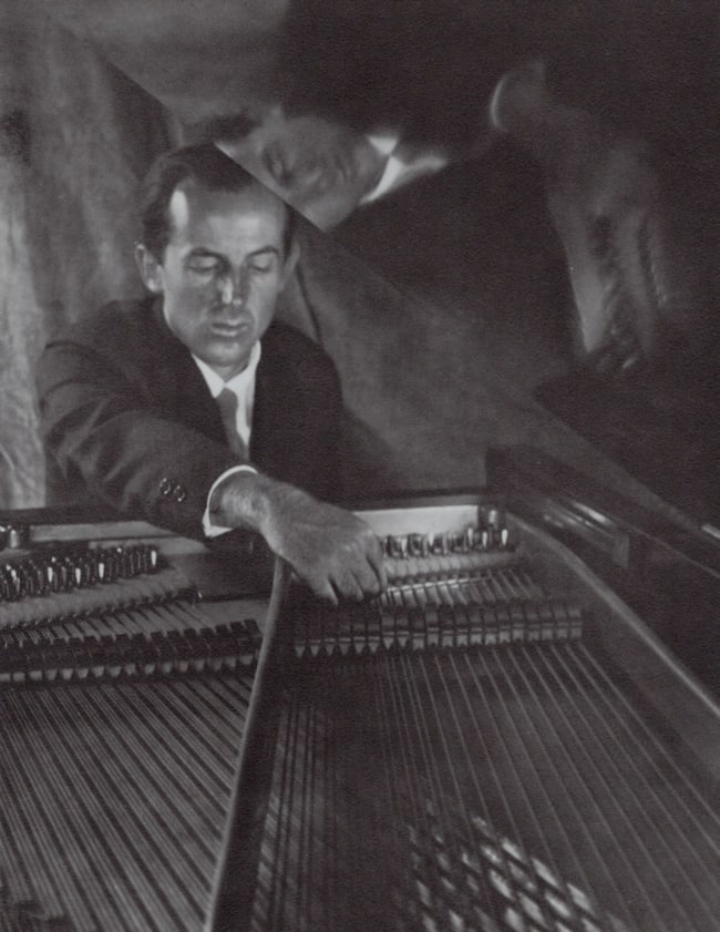 IMOGEN CUNNINGHAM - Henry Cowell, Composer, 1926: Title: IMOGEN CUNNINGHAM - Henry Cowell, Composer, 1926Description:Artist: IMOGEN CUNNINGHAMPrint Title: Henry Cowell, Composer, 1926Printing Date: 1970sMedium: Photo-lithographPrinted in: the USImage