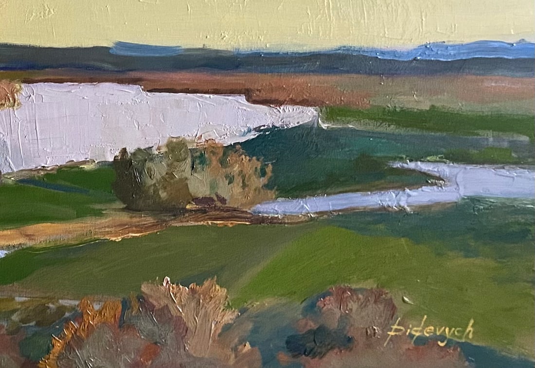 Oil painting Twilight Sky Yulia D. - 6