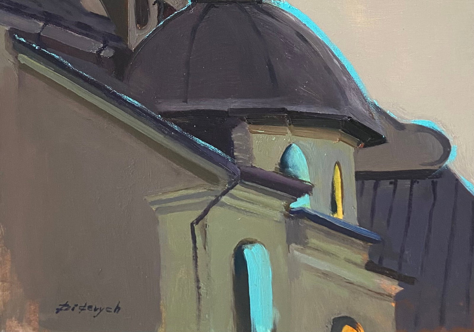 Oil painting Church bell Yulia D. - 3