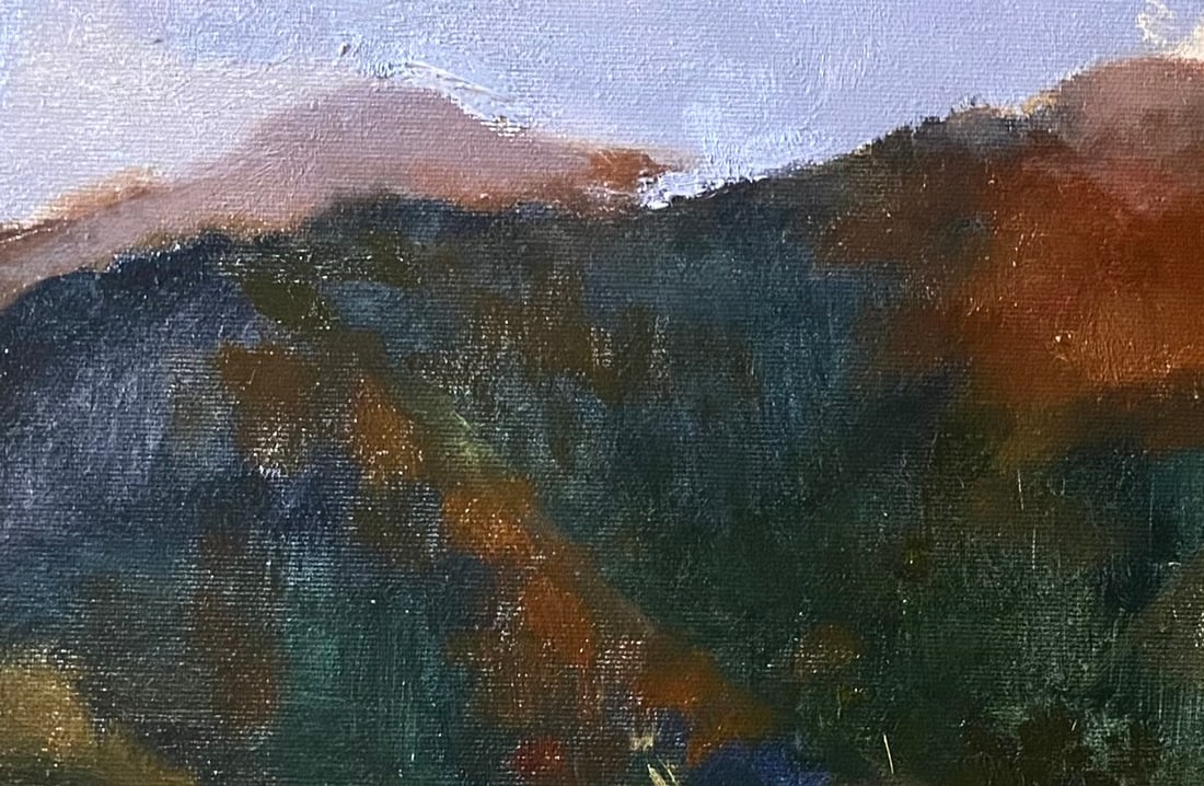Oil painting Meadow bell Yulia D. - 2