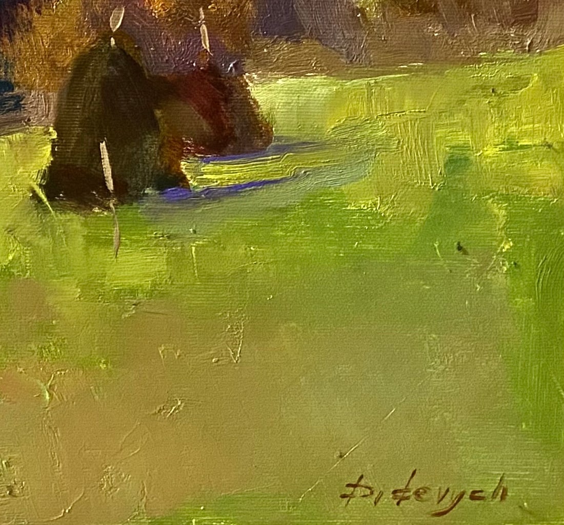 Oil painting Meadow bell Yulia D. - 4
