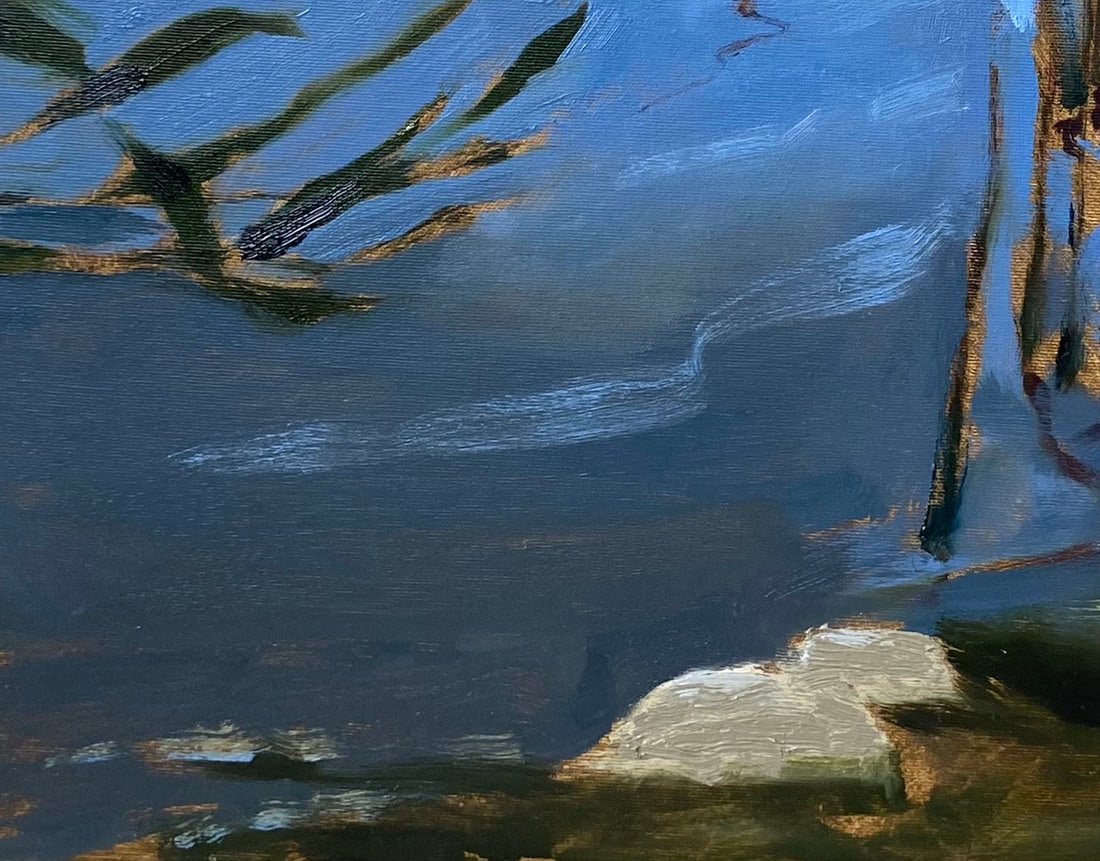 Oil painting Lake Yulia D. - 6