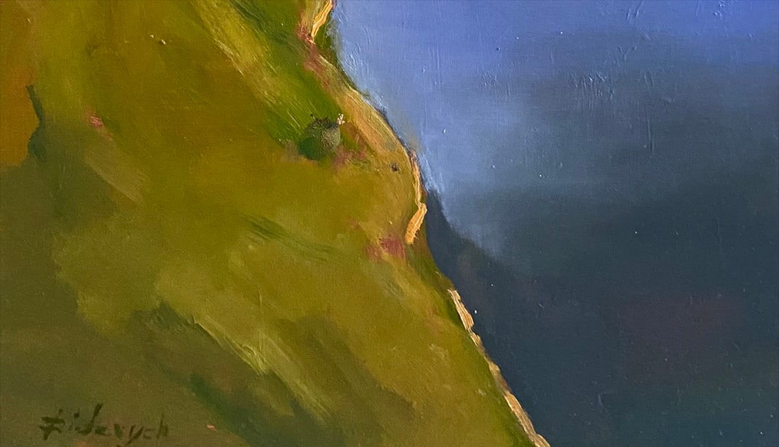 Oil painting Mountain river Yulia D. - 4