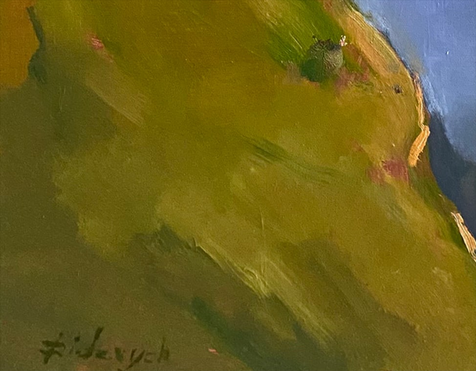 Oil painting Mountain river Yulia D. - 5