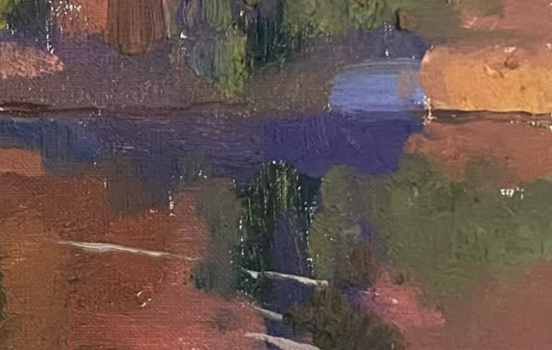 Oil painting Lake Yulia D. - 7