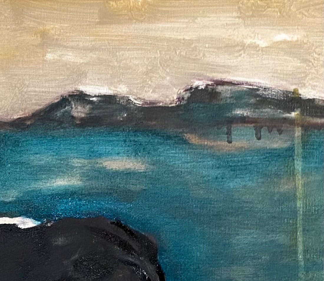 Oil painting Landscape Cow Yulia D. - 4