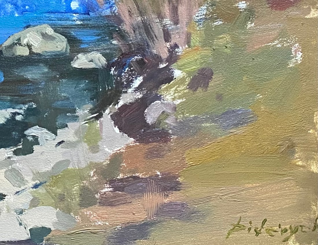 Oil painting Water rush Yulia D. - 5
