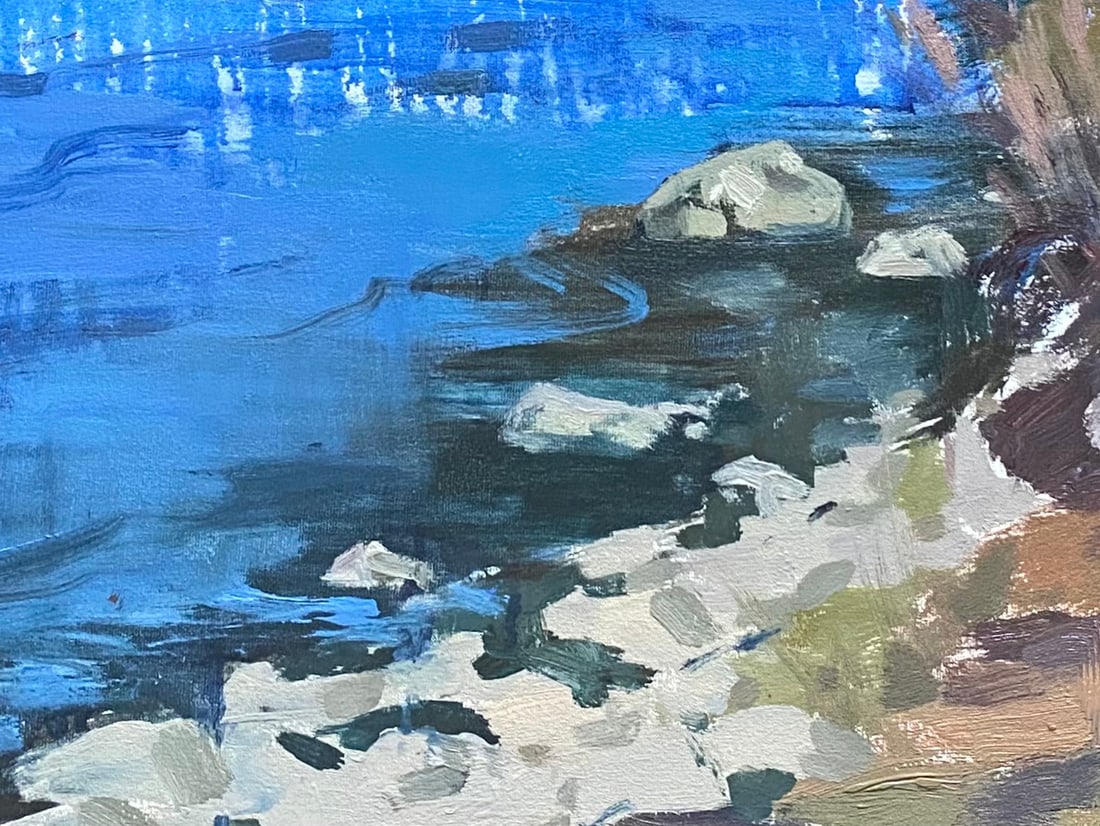 Oil painting Water rush Yulia D. - 7