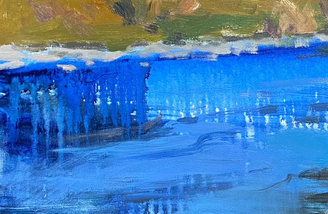 Oil painting Water rush Yulia D. - 8