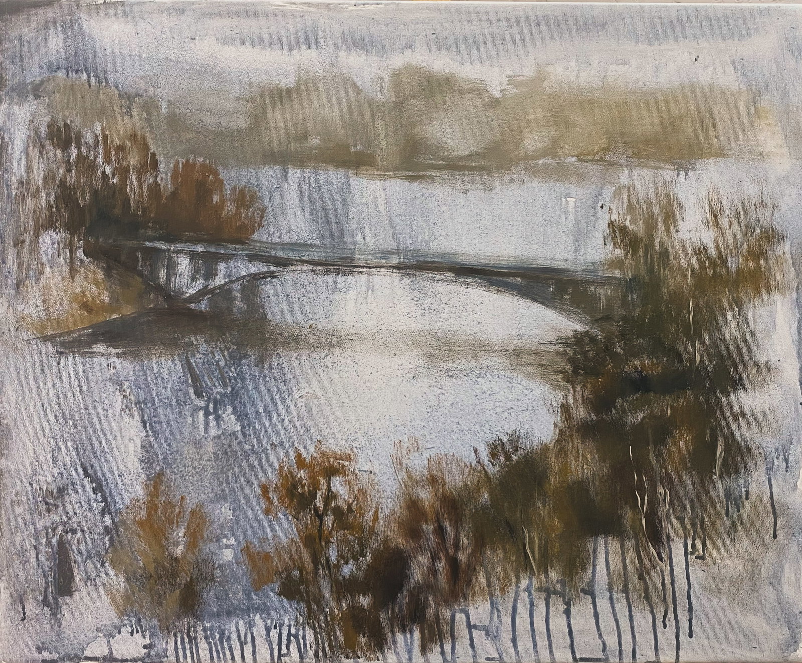 Oil painting Window view Yulia D.