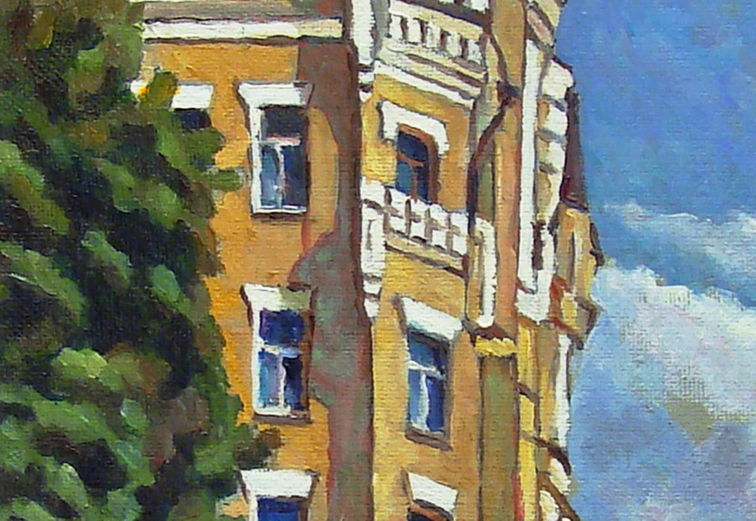 Oil painting Andreevsky Descent. Richard's Castle Valerii B - 2