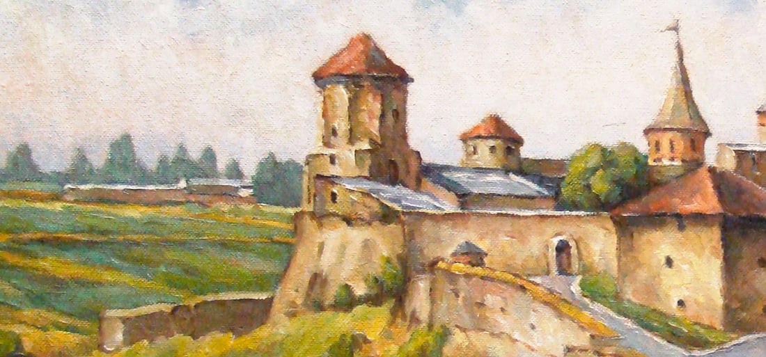 Oil painting Old fortress, Kamianets-Podilskyi Valerii B - 2