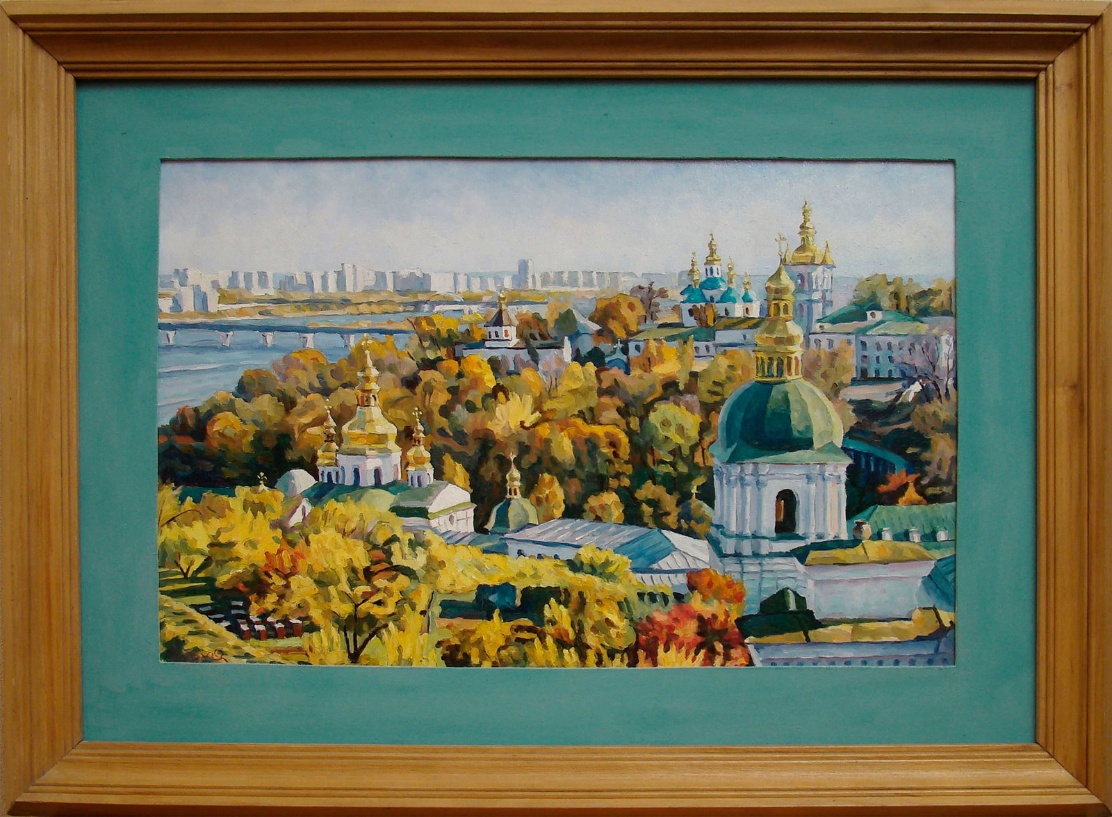 Oil painting Kiev-Pechersk Lavra 4 Valerii B: Title: Oil painting Kiev-Pechersk Lavra 4 Valerii B Description: 45Butk Painter: Valerii B S?ze: 50x41 cm/19,68x16,14 inches Components: oil, cardboard Original painting from our collection ERA: