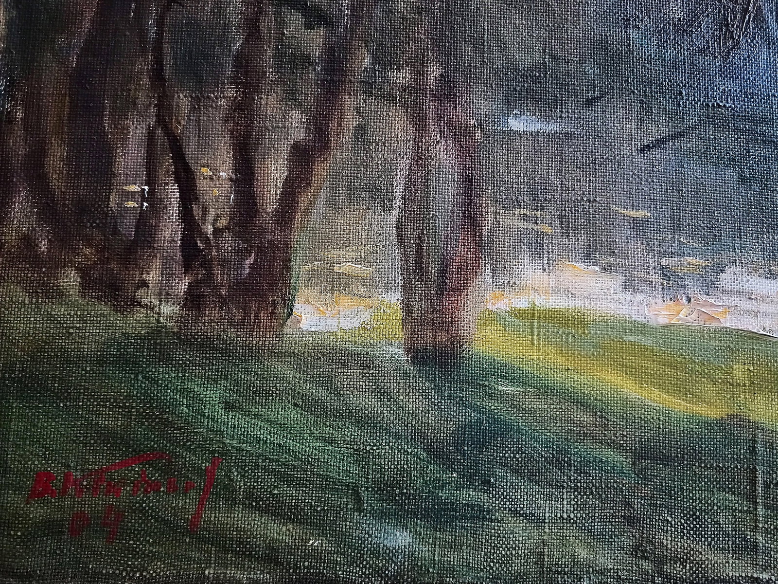 Oil painting At sunset by honored painter Ukrainian Vasyl K. - 10