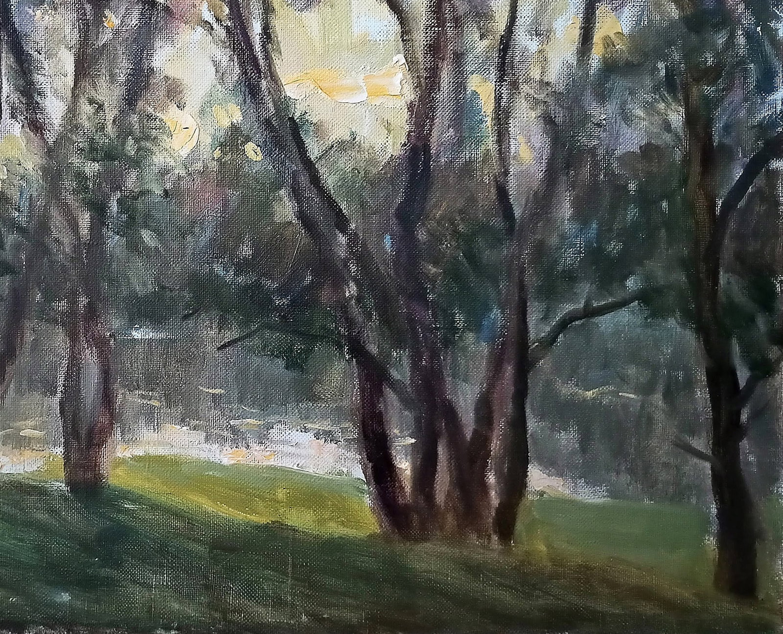 Oil painting At sunset by honored painter Ukrainian Vasyl K. - 6