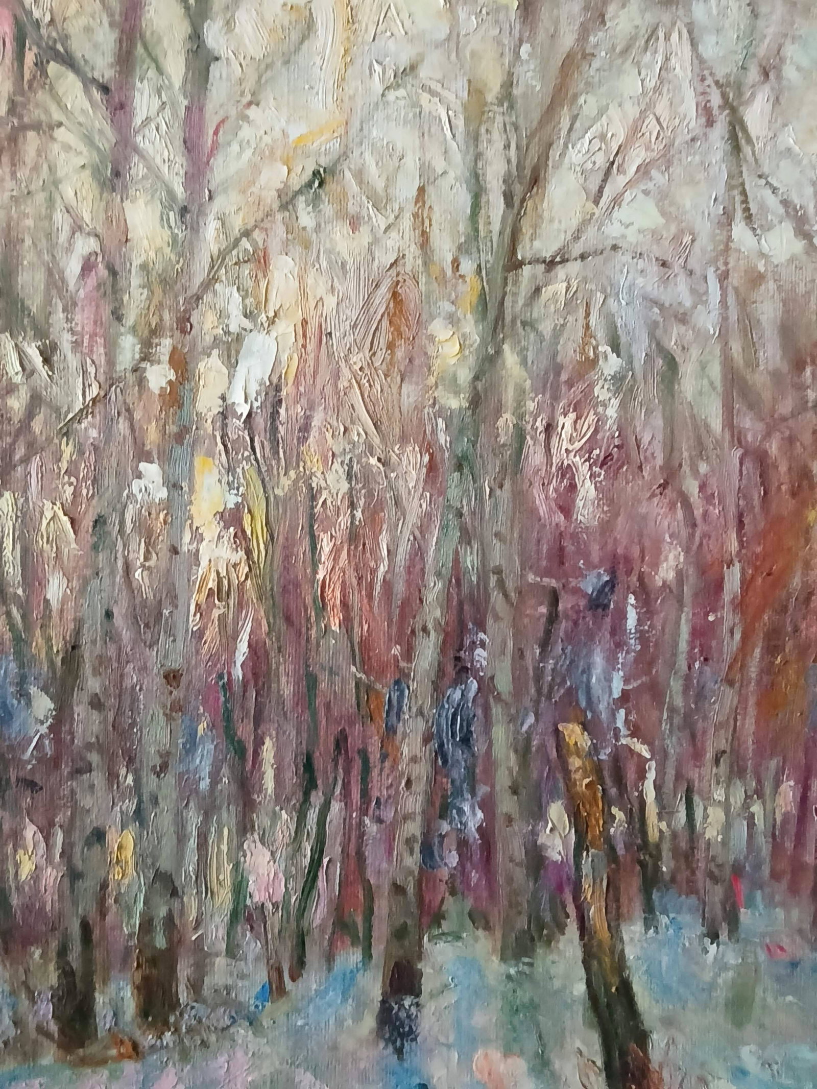 Oil painting Winter by honored painter Ukrainian Vasyl K. - 3
