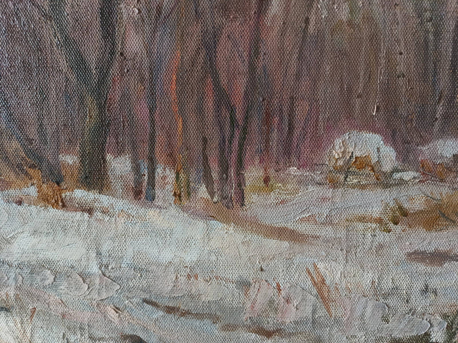 Oil painting Onset by honored painter Ukrainian Vasyl K. - 9
