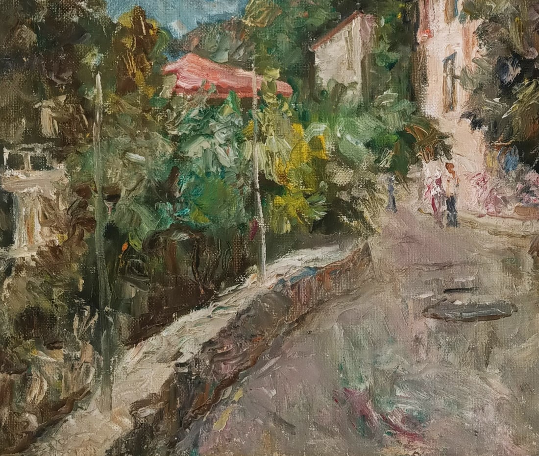 Oil painting Street by honored painter Ukrainian Vasyl K. - 6